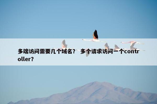 多端访问需要几个域名？ 多个请求访问一个controller？