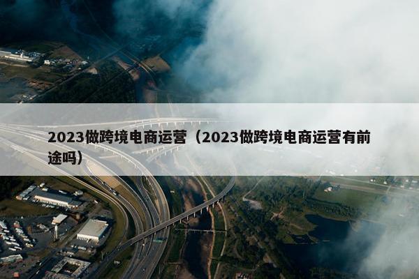 2023做跨境电商运营（2023做跨境电商运营有前途吗）