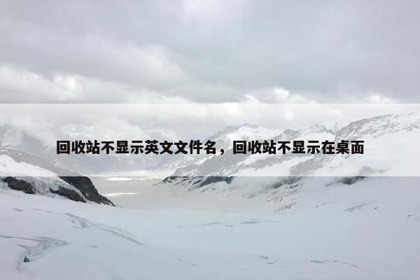 回收站不显示英文文件名，回收站不显示在桌面