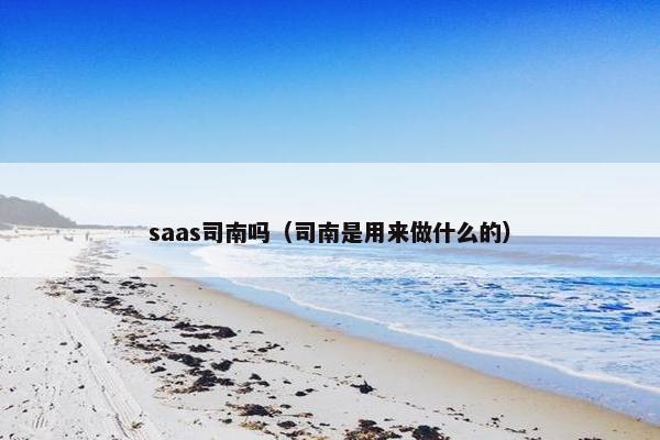 saas司南吗（司南是用来做什么的）