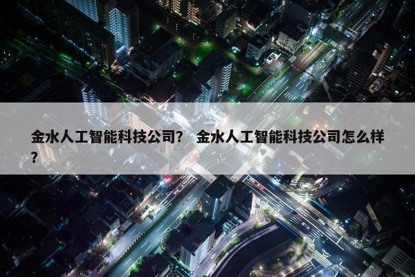 金水人工智能科技公司? 金水人工智能科技公司怎么样? 金水人工智能科技公司? 金水人工智能科技公司怎么样?