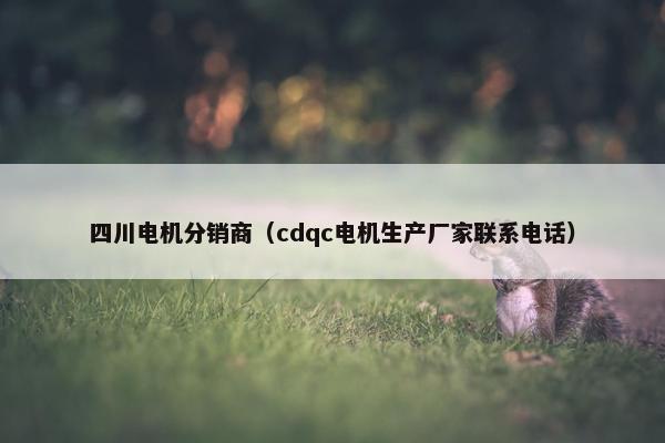 四川电机分销商(cdqc电机生产厂家联系电话)