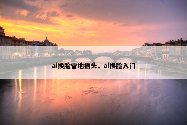 ai换脸雪地捂头，ai换脸入门