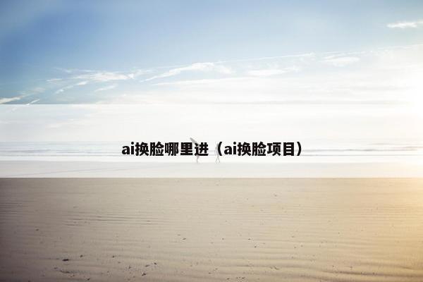 ai换脸哪里进（ai换脸项目）