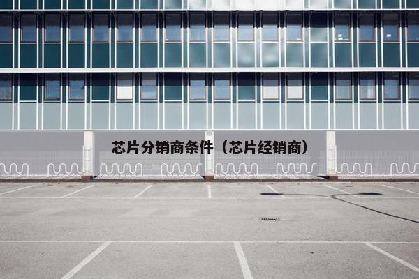 芯片分销商条件(芯片经销商)