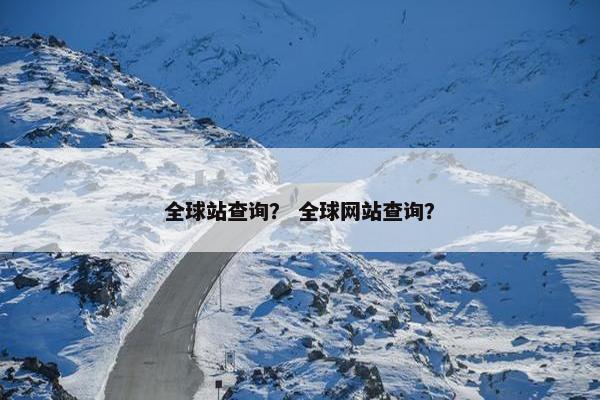 全球站查询? 全球网站查询?