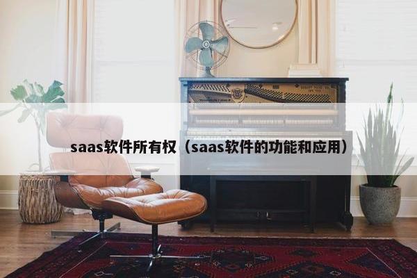 saas软件所有权(saas软件的功能和应用)