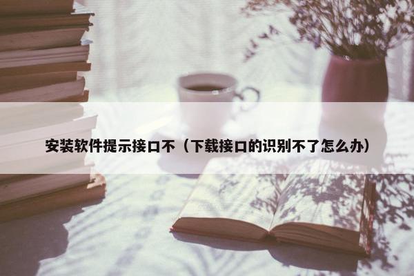 安装软件提示接口不(下载接口的识别不了怎么办)