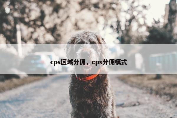 cps区域分佣,cps分佣模式