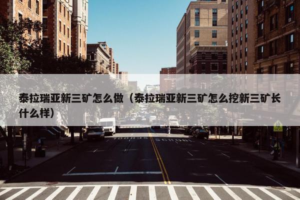 泰拉瑞亚新三矿怎么做(泰拉瑞亚新三矿怎么挖新三矿长什么样) 泰拉瑞亚新三矿怎么做(泰拉瑞亚新三矿怎么挖新三矿长什么样)