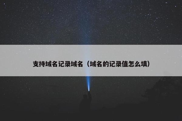 支持域名记录域名（域名的记录值怎么填）