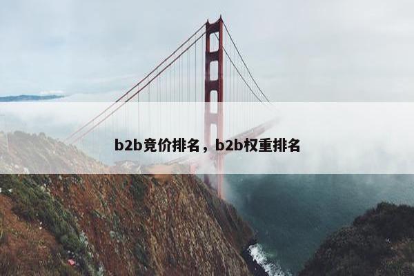 b2b竞价排名，b2b权重排名