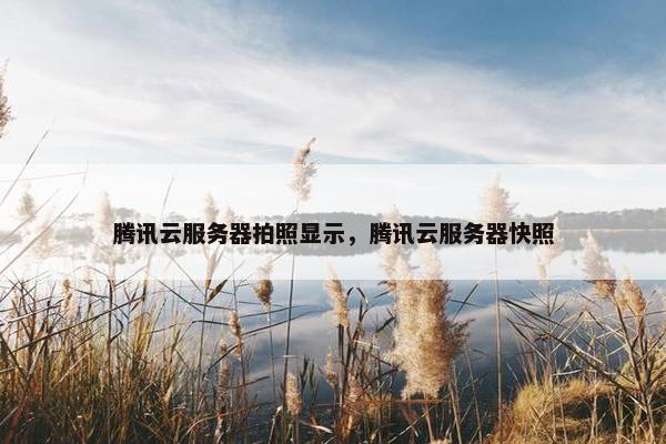 腾讯云服务器拍照显示，腾讯云服务器快照