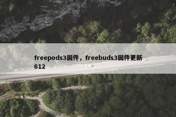 freepods3固件，freebuds3固件更新612