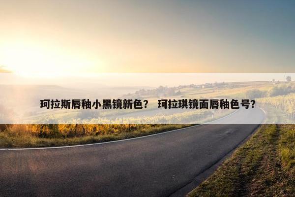 珂拉斯唇釉小黑镜新色? 珂拉琪镜面唇釉色号?