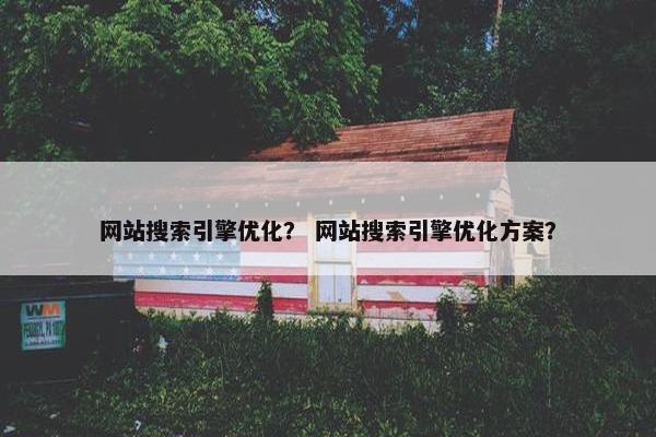 网站搜索引擎优化？ 网站搜索引擎优化方案？