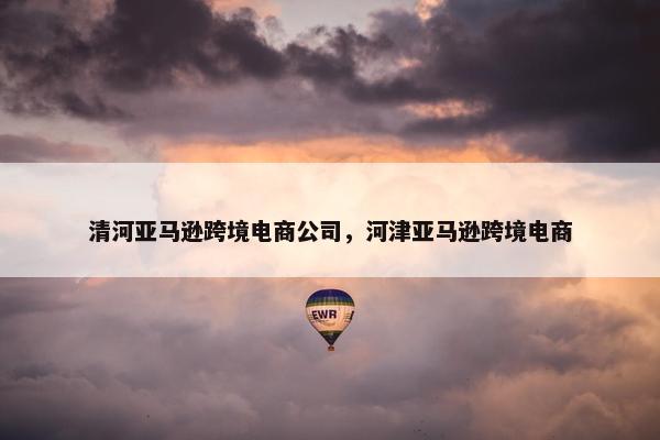 清河亚马逊跨境电商公司，河津亚马逊跨境电商