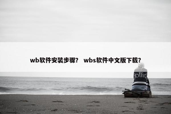 wb软件安装步骤？ wbs软件中文版下载？