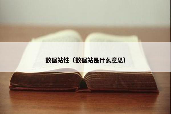 数据站性(数据站是什么意思)