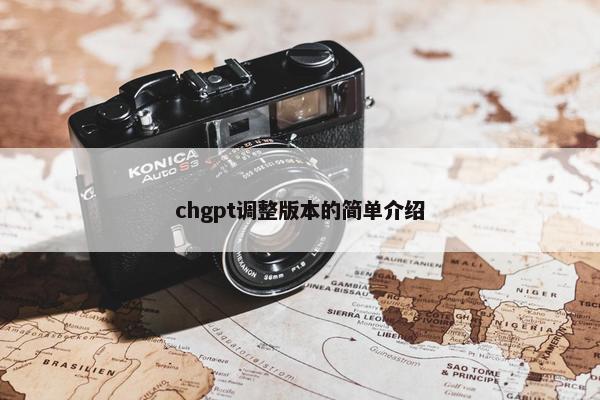 chgpt调整版本的简单介绍