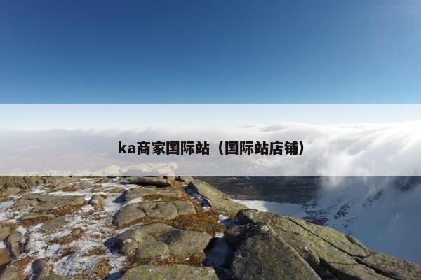 ka商家国际站(国际站店铺)