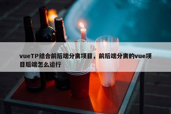 vueTP结合前后端分离项目，前后端分离的vue项目后端怎么运行