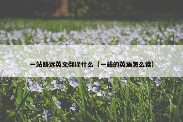 一站路远英文翻译什么（一站的英语怎么读）