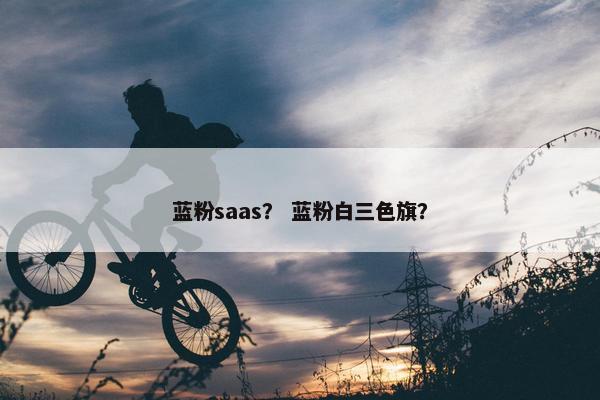 蓝粉saas？ 蓝粉白三色旗？