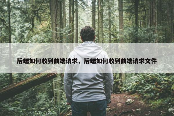 后端如何收到前端请求，后端如何收到前端请求文件