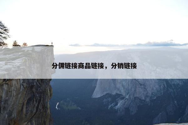 分佣链接商品链接，分销链接