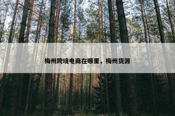 梅州跨境电商在哪里，梅州货源