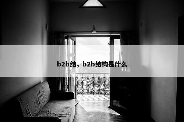 b2b结，b2b结构是什么